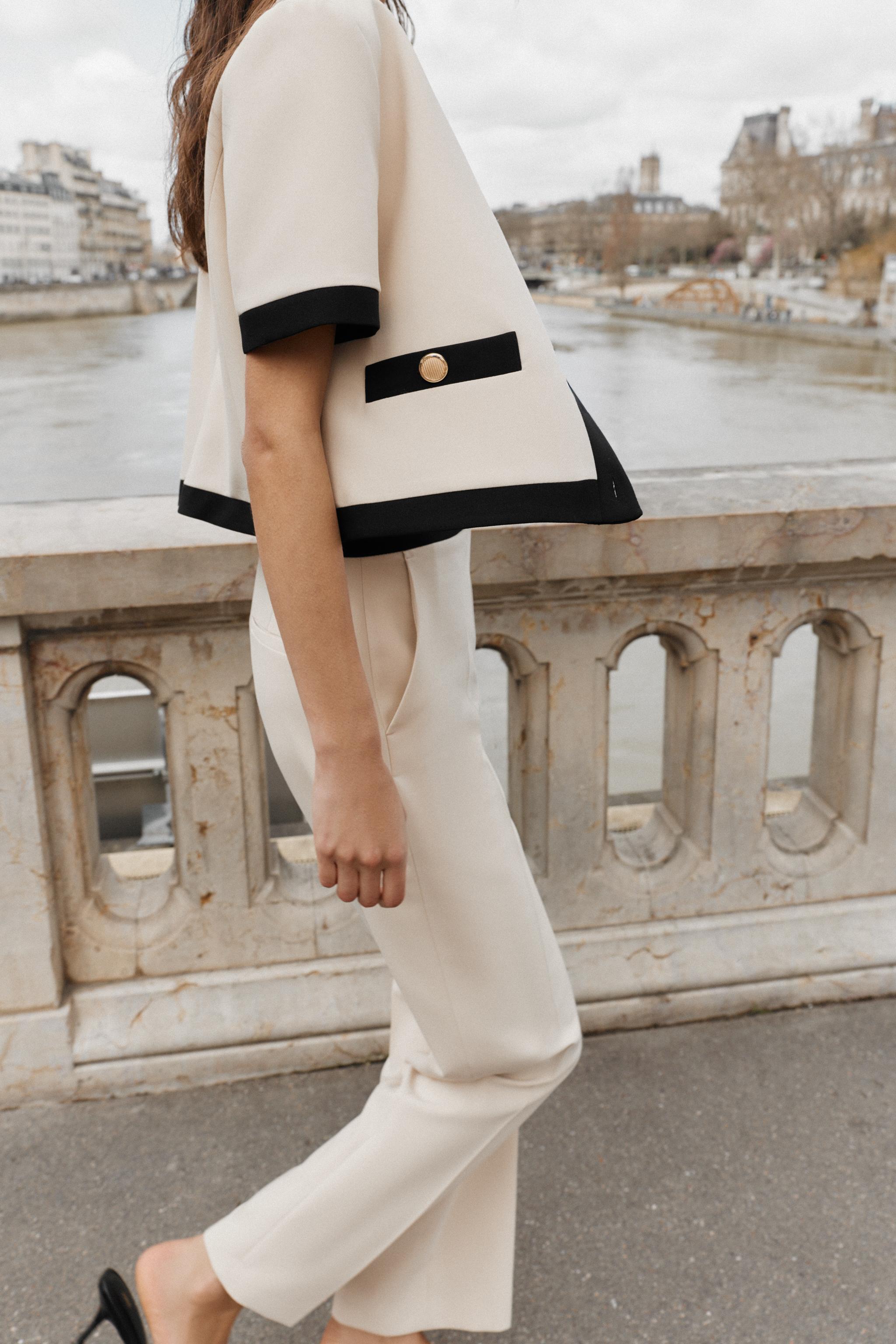 VESTE MANCHES COURTES